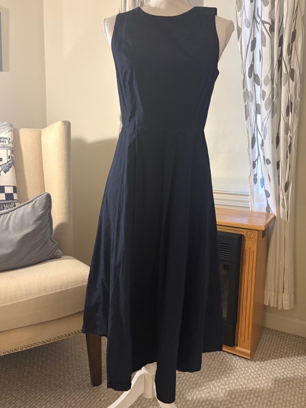 Banana Republic Navy Sleeveless Maxi Dress